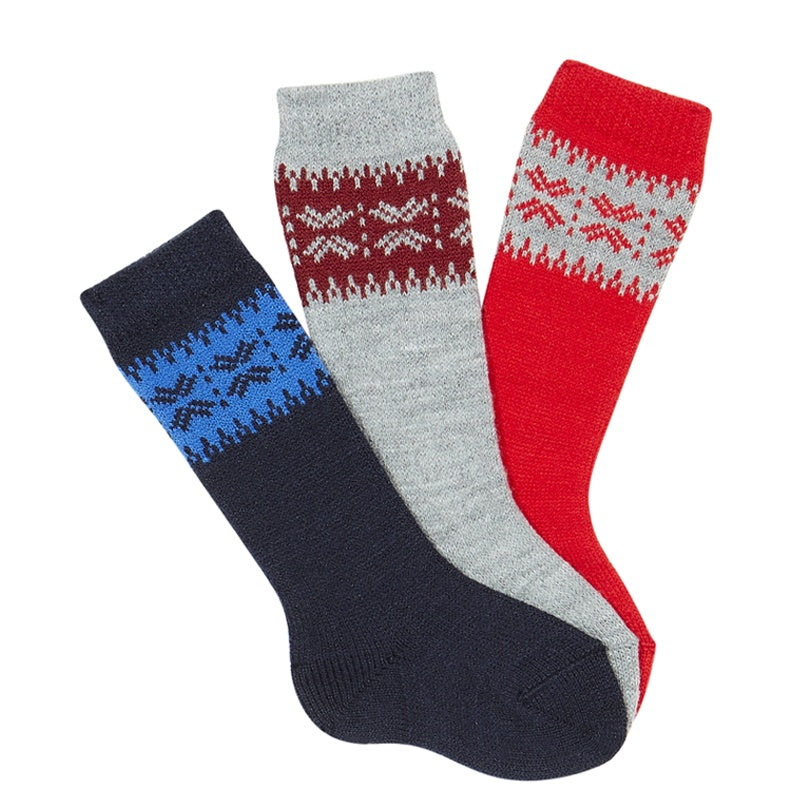Nordic Border Knee High Socks