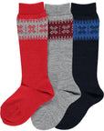 Nordic Border Knee High Socks