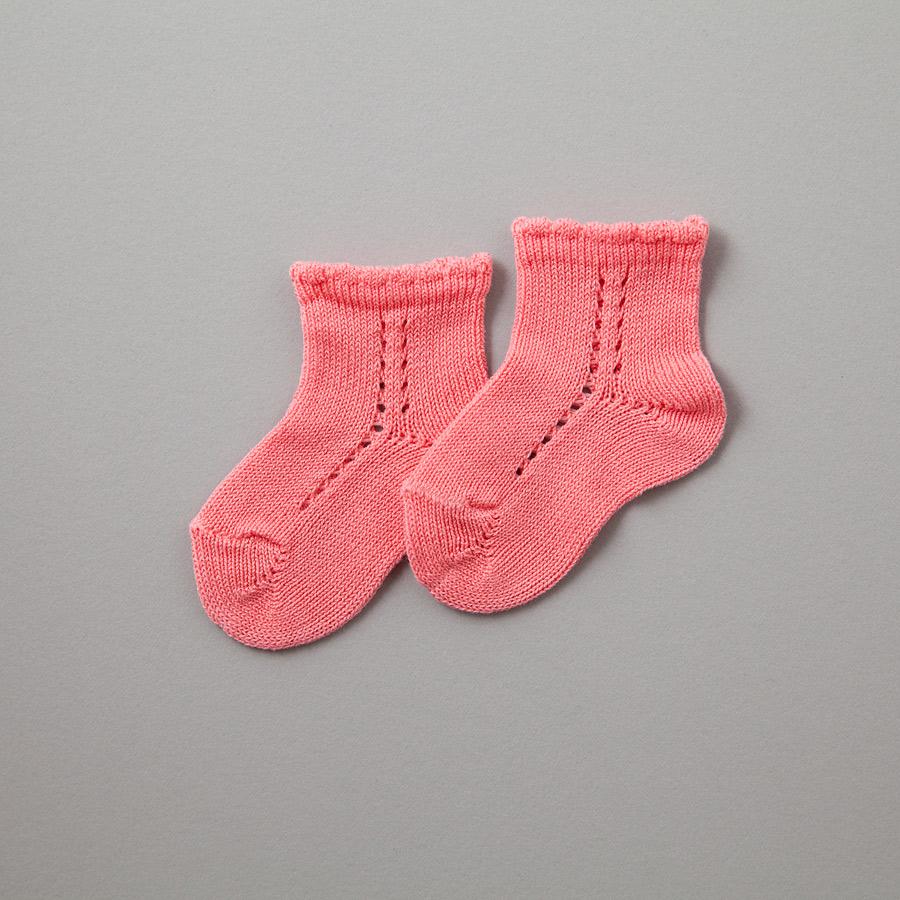 Short Lace Socks Coral | Condor