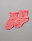 Short Lace Socks Coral | Condor