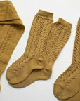 Mustard Long Lace Socks | Condor