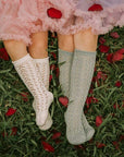 Sage Long Open Lace Socks | Condor