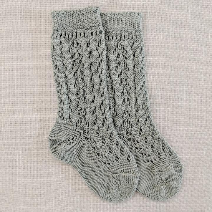 Sage Long Open Lace Socks | Condor
