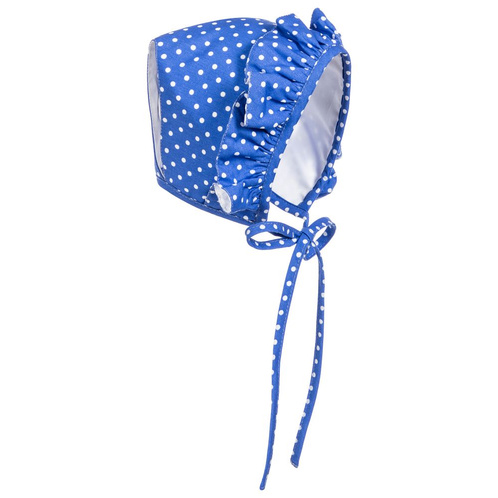 Baby Girls Blue Bonnet | Foque