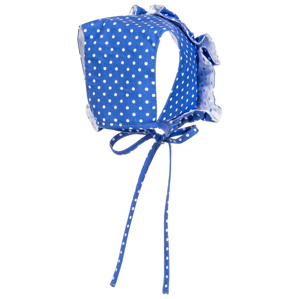 Baby Girls Blue Bonnet | Foque