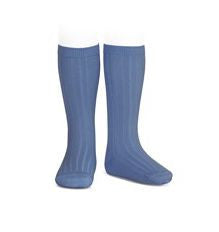 Ribbed Socks French Blue - Classical Child
 - 2