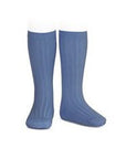 Ribbed Socks French Blue - Classical Child
 - 2