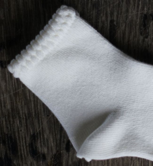 Plain Sock with Detail Cuff - Classical Child
 - 3