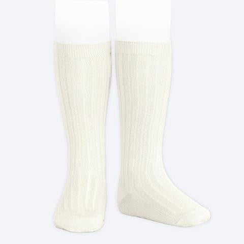 Cream Ribbed Socks - Classical Child
 - 3