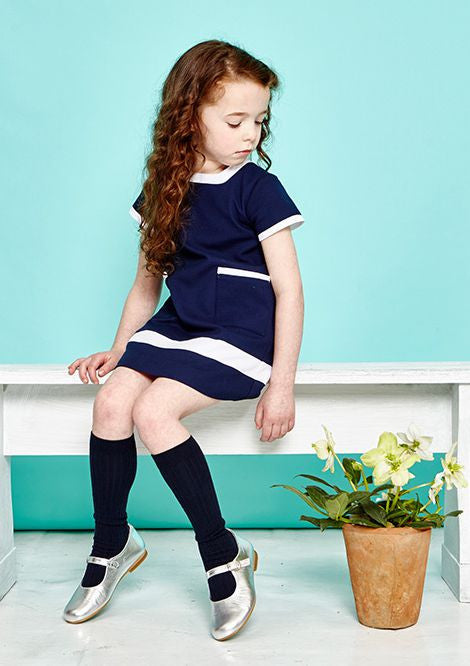 Ribbed Socks Navy - Classical Child
 - 8