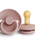 Frigg Coloured Pacifier - Classic Baby Pink 2 Pack