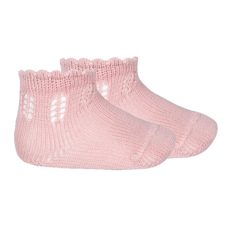 Perle Fancy Openwork Short Socks Newborn