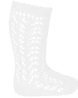 Long Lace Socks White | Condor