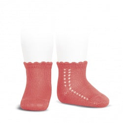 Short Lace Socks Coral | Condor