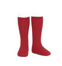 Ribbed Socks Red - Classical Child
 - 2