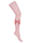 Rose Velvet Bow Tights