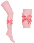 Rose Velvet Bow Tights