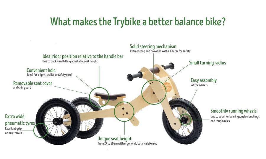 Trybike 4-in-1 Wood