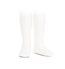 Ribbed Socks White - Classical Child