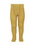 Mustard Ribbed Tights