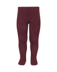 Garnet Ribbed Tights
