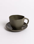 Haan Mug & Saucer Set Olive