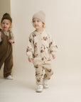 Garbo&Friends Prune Beige Knitted Cardigan Baby