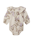 Garbo&Friends Tree of Life Seersucker Long Sleeved Romper