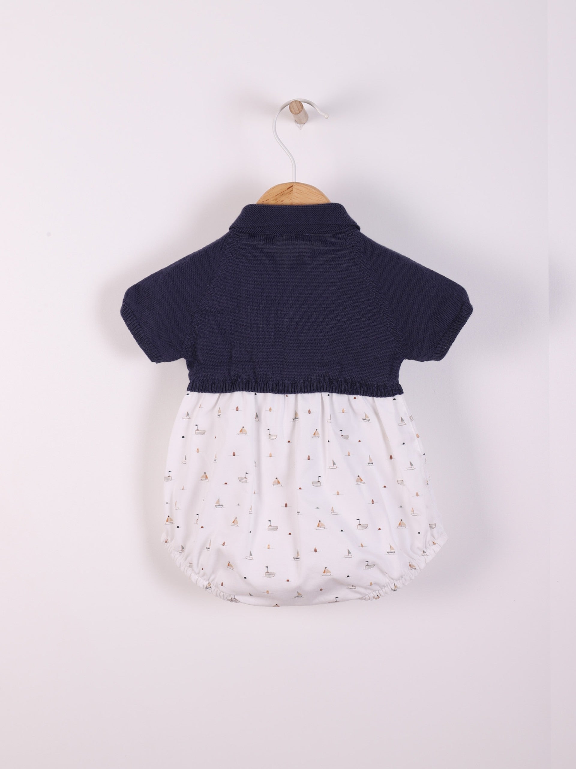 Wedoble Polo Shortie – Sailboat Print