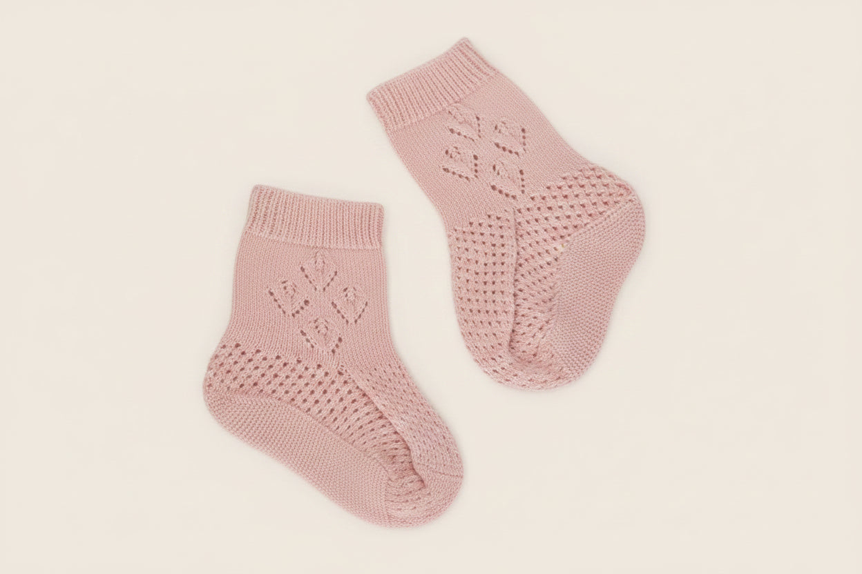 Wedoble Booties – Organic Cotton | Boundless Love Pink