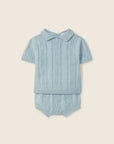 Wedoble – Short Sleeve Top | My Tiny Friends Blue