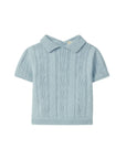 Wedoble – Short Sleeve Top | My Tiny Friends Blue