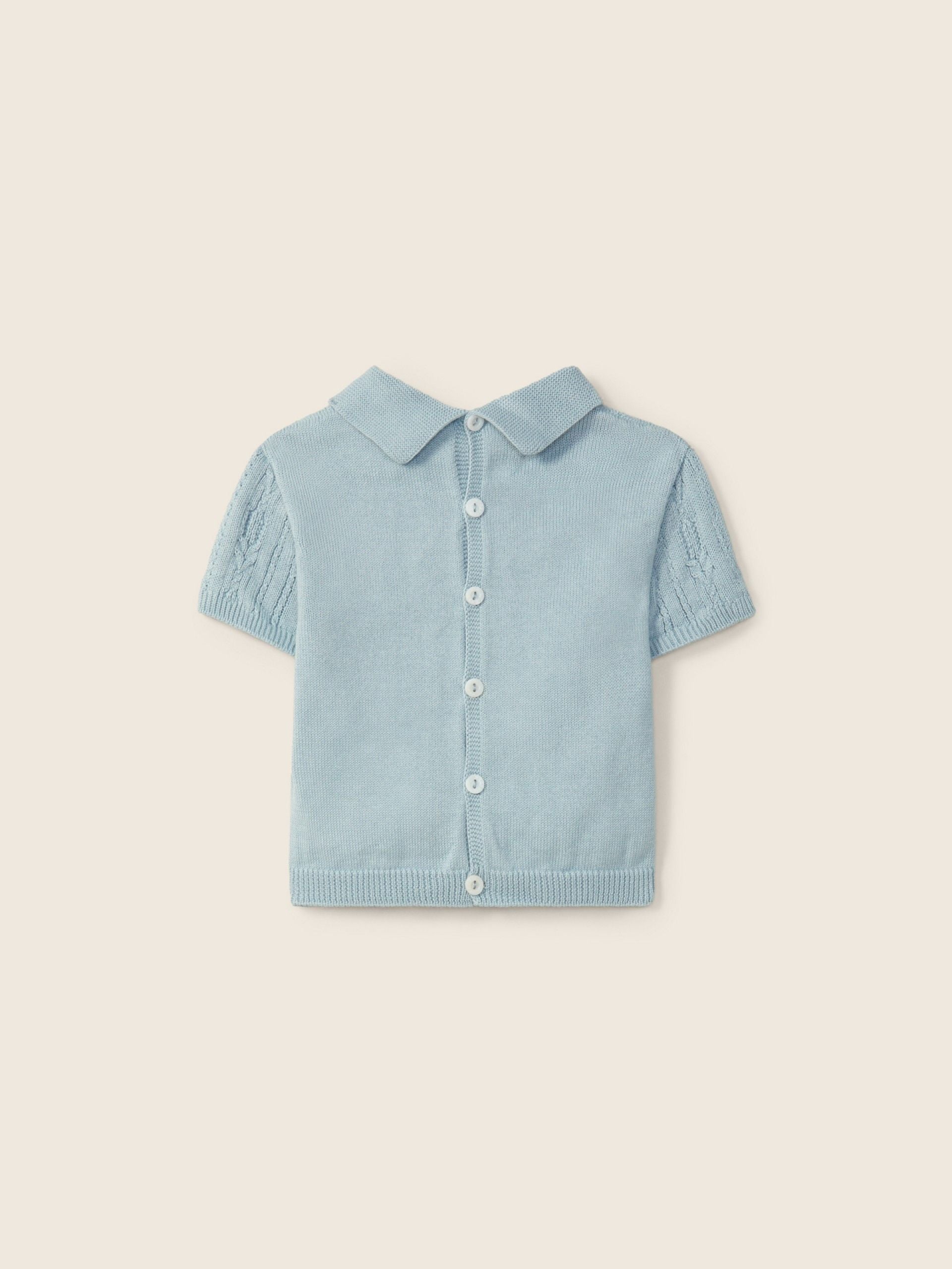 Wedoble – Short Sleeve Top | My Tiny Friends Blue