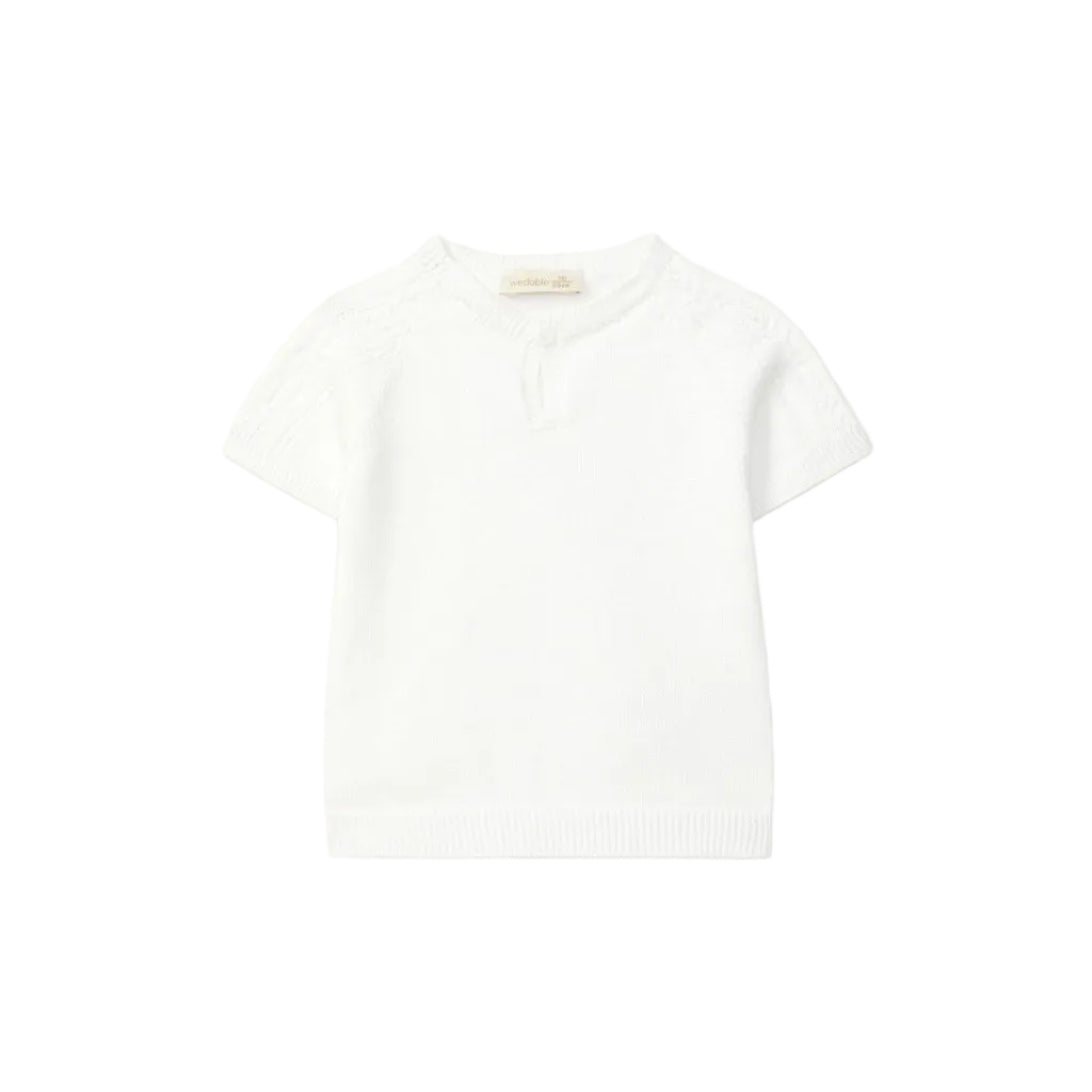 Wedoble Detail Top | My Tiny Friends White
