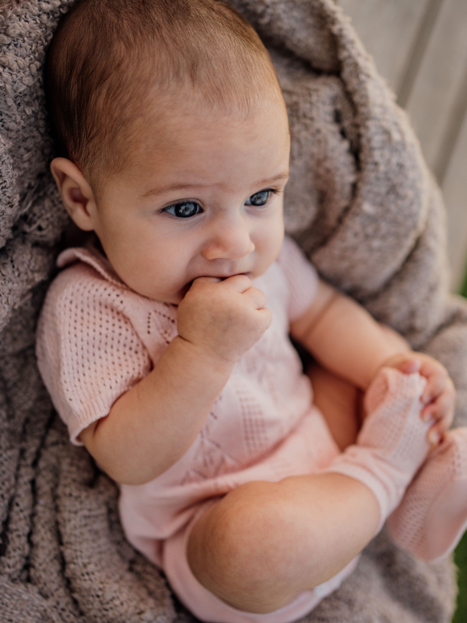 Wedoble Frilled Romper – Organic Cotton | Boundless Love Pink