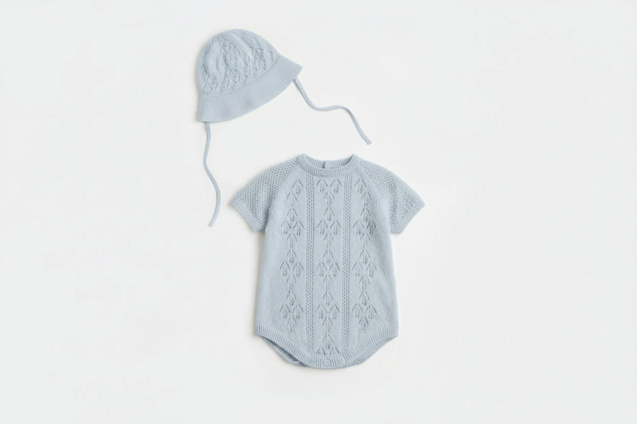 Wedoble Romper – Organic Cotton | Boundless Love | Blue