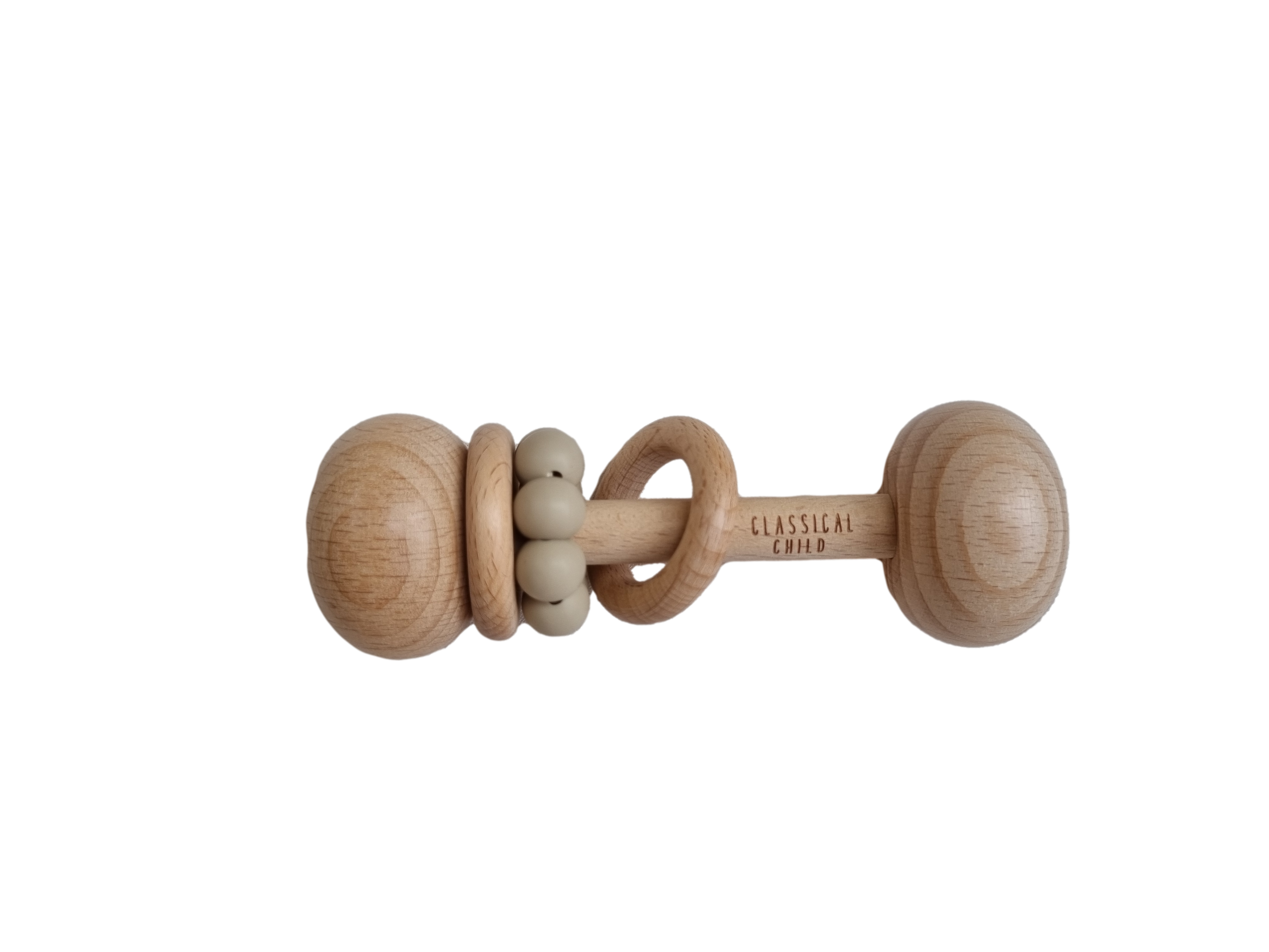 Beech Rattle Linen – Classical Child