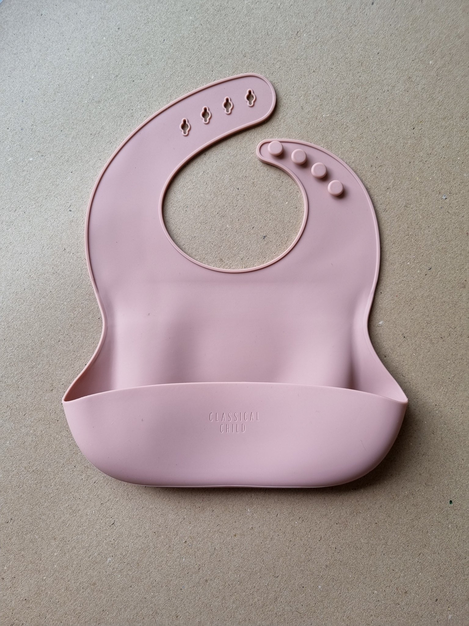 Blush Silicone Bib