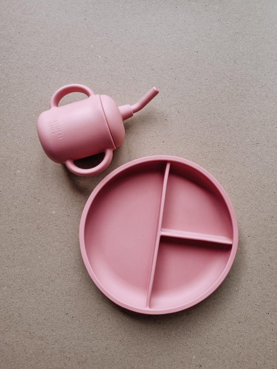 Desert Rose Silicone Suction Plate
