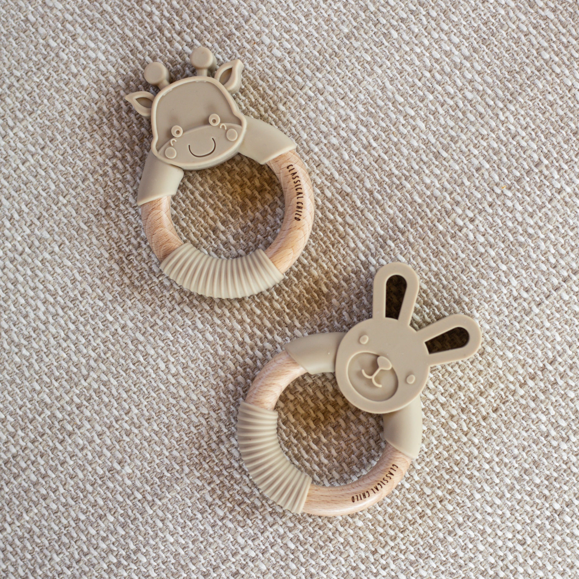 Linen Rabbit Teether