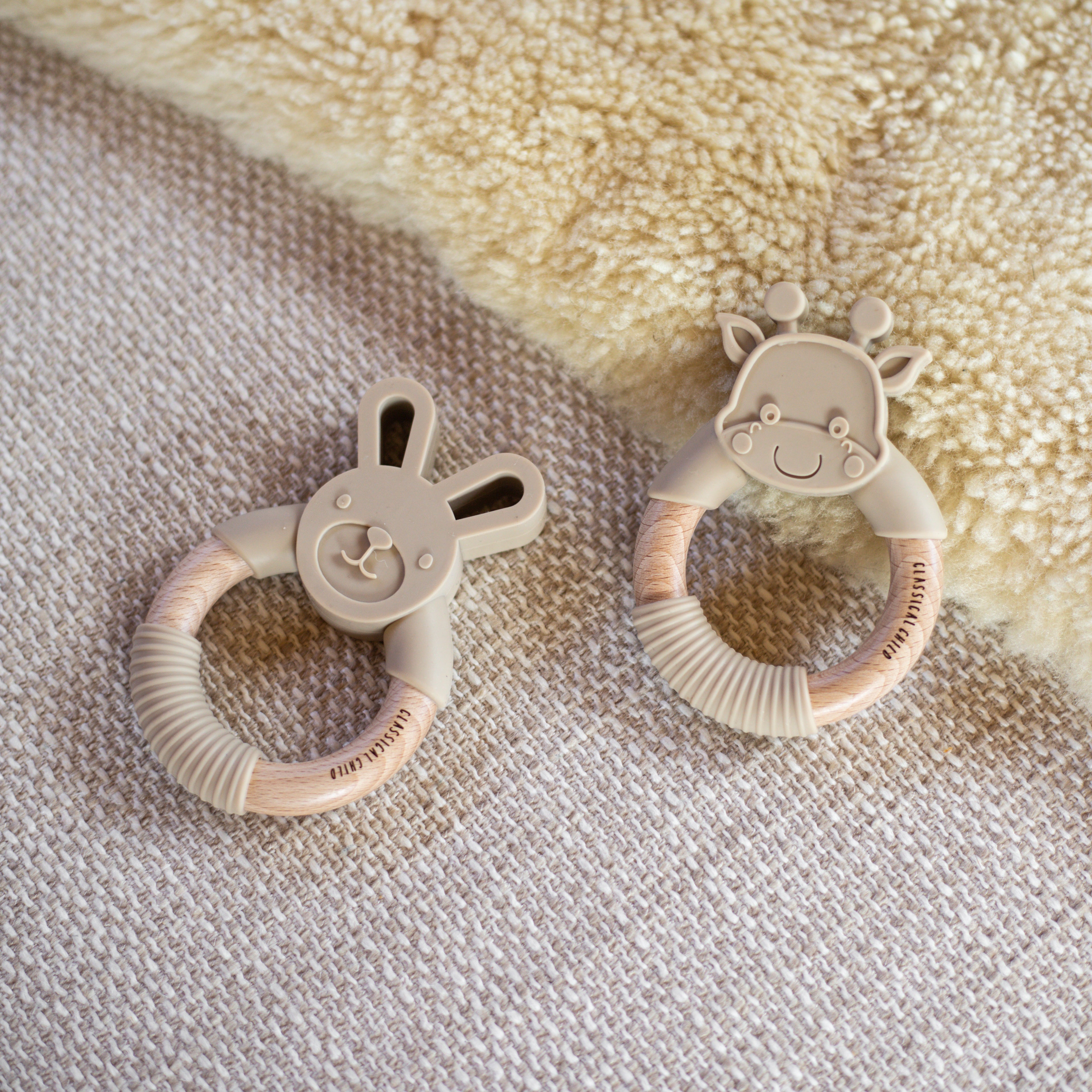 Linen Rabbit Teether – Classical Child