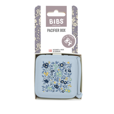 BIBS x LIBERTY Pacifier Box - Chamomile Lawn/Baby Blue