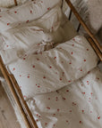 Garbo&Friends Seersucker Bed Set Cot Poppy
