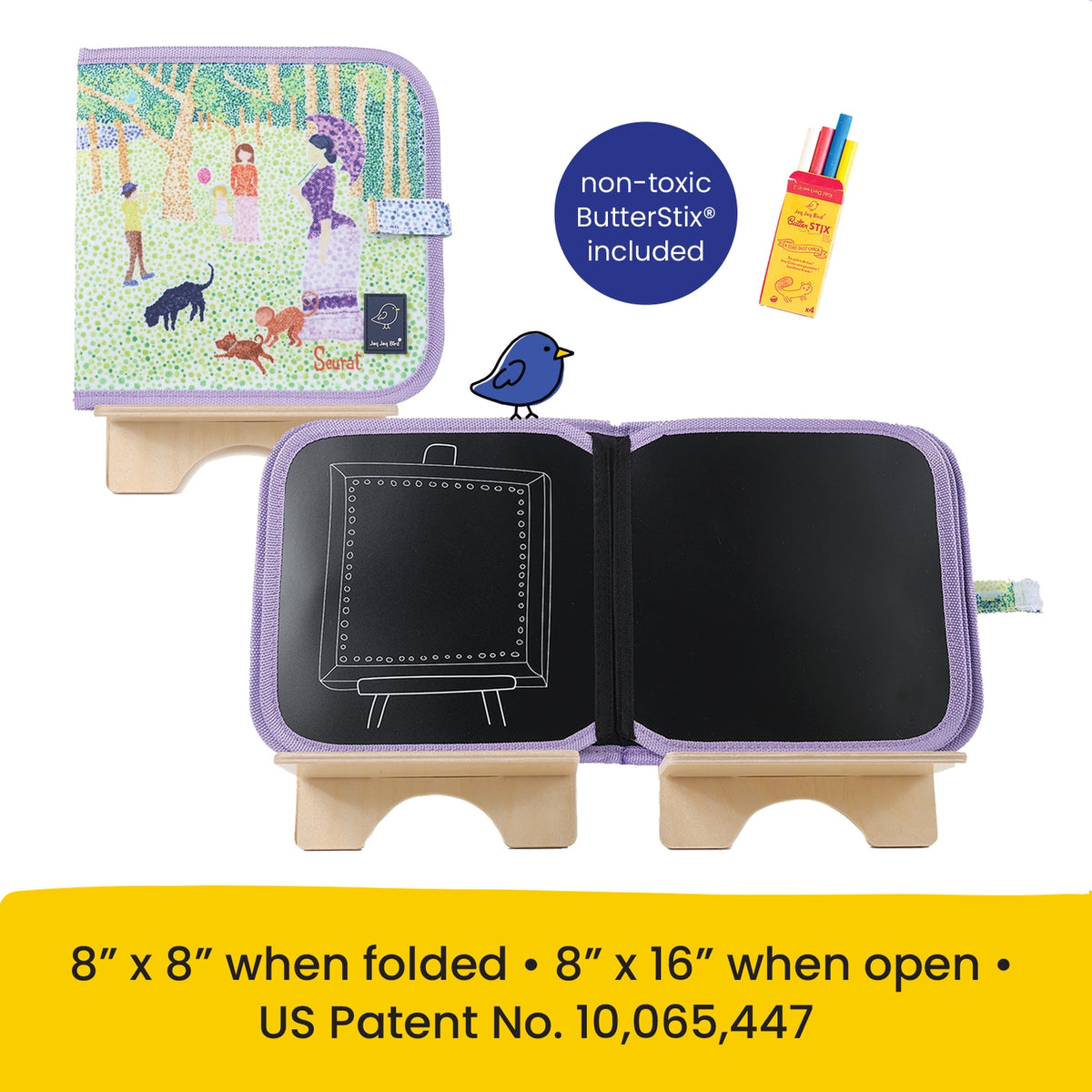 Jaq Jaq Bird | Color It &amp; Go Erasable Book -Seurat