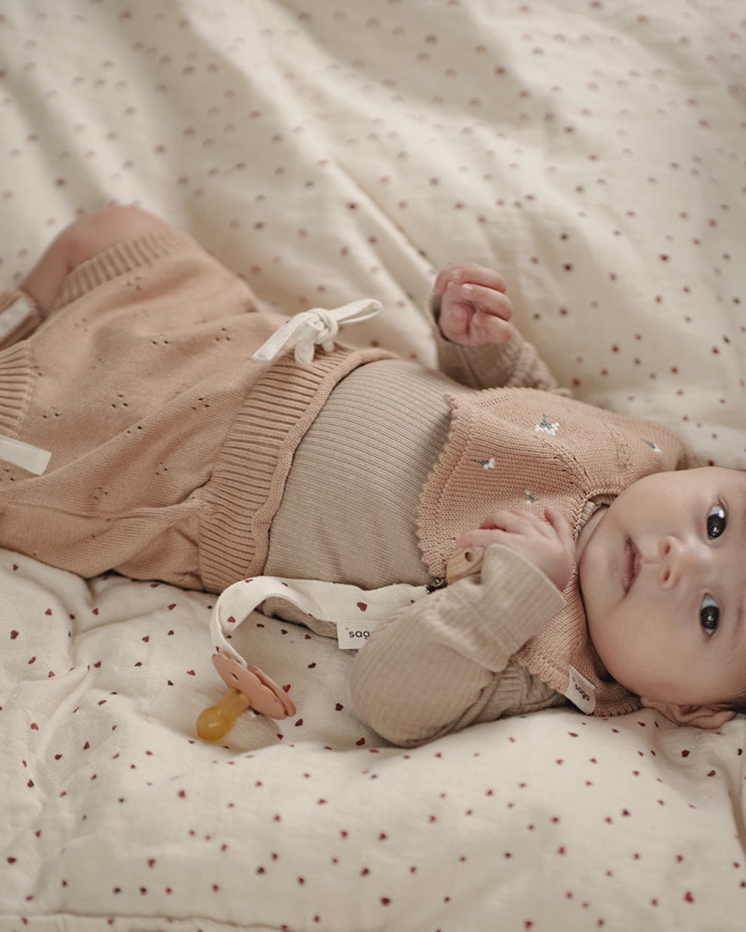 Saga | Flora Teething Bib - Sunbaked Bloom