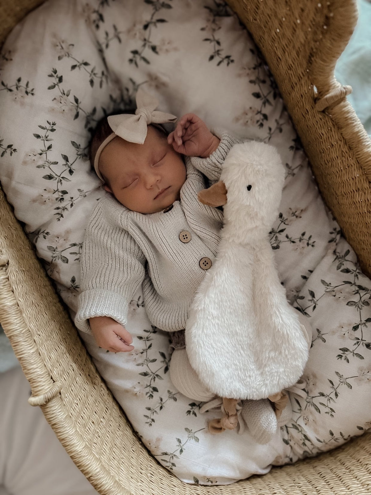 Pop Ya Tot | Fleur Blanche Swaddle Wrap