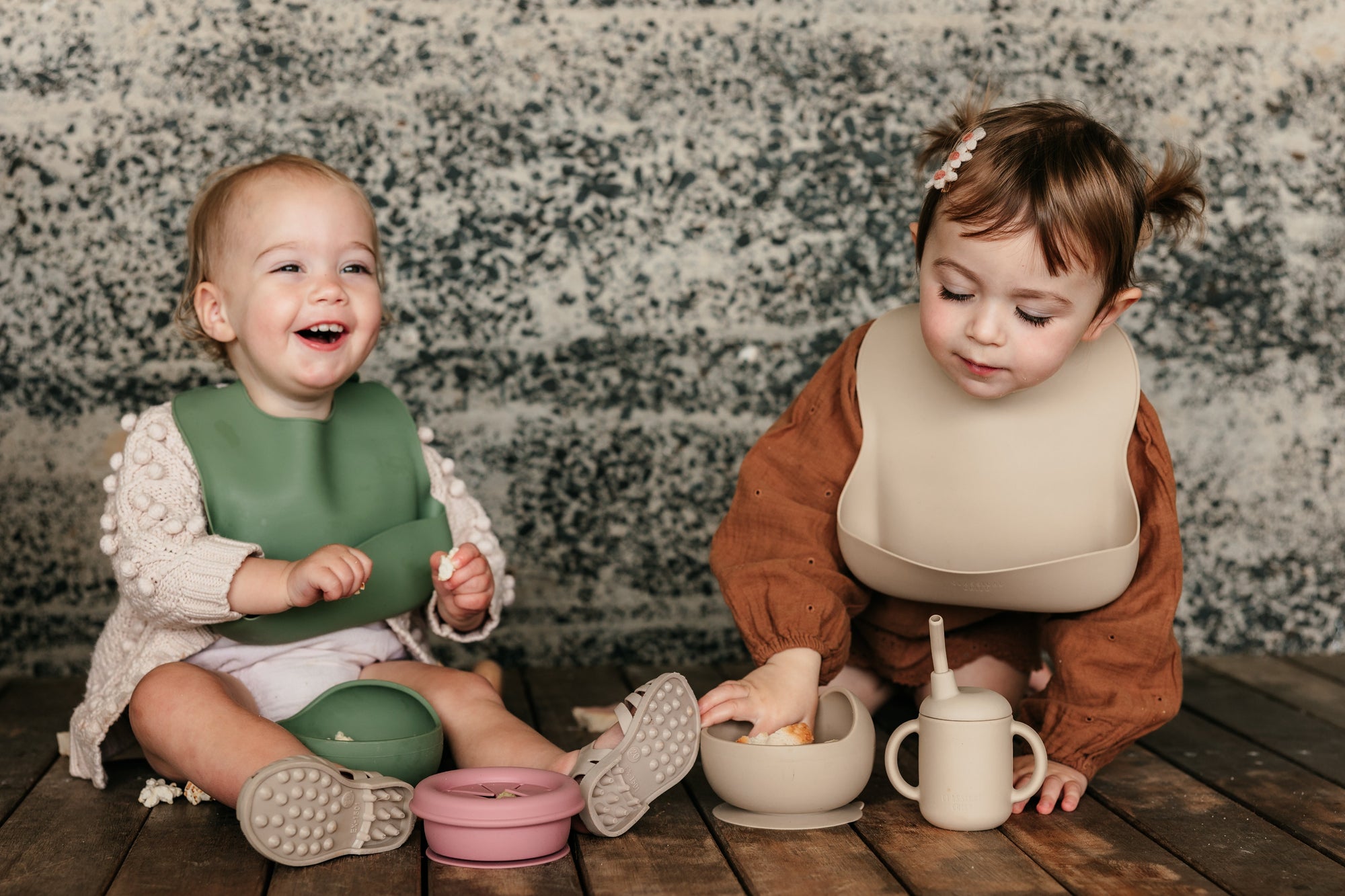 Desert Rose Silicone Bib