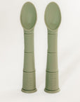 Silicone Baby Spoon Green