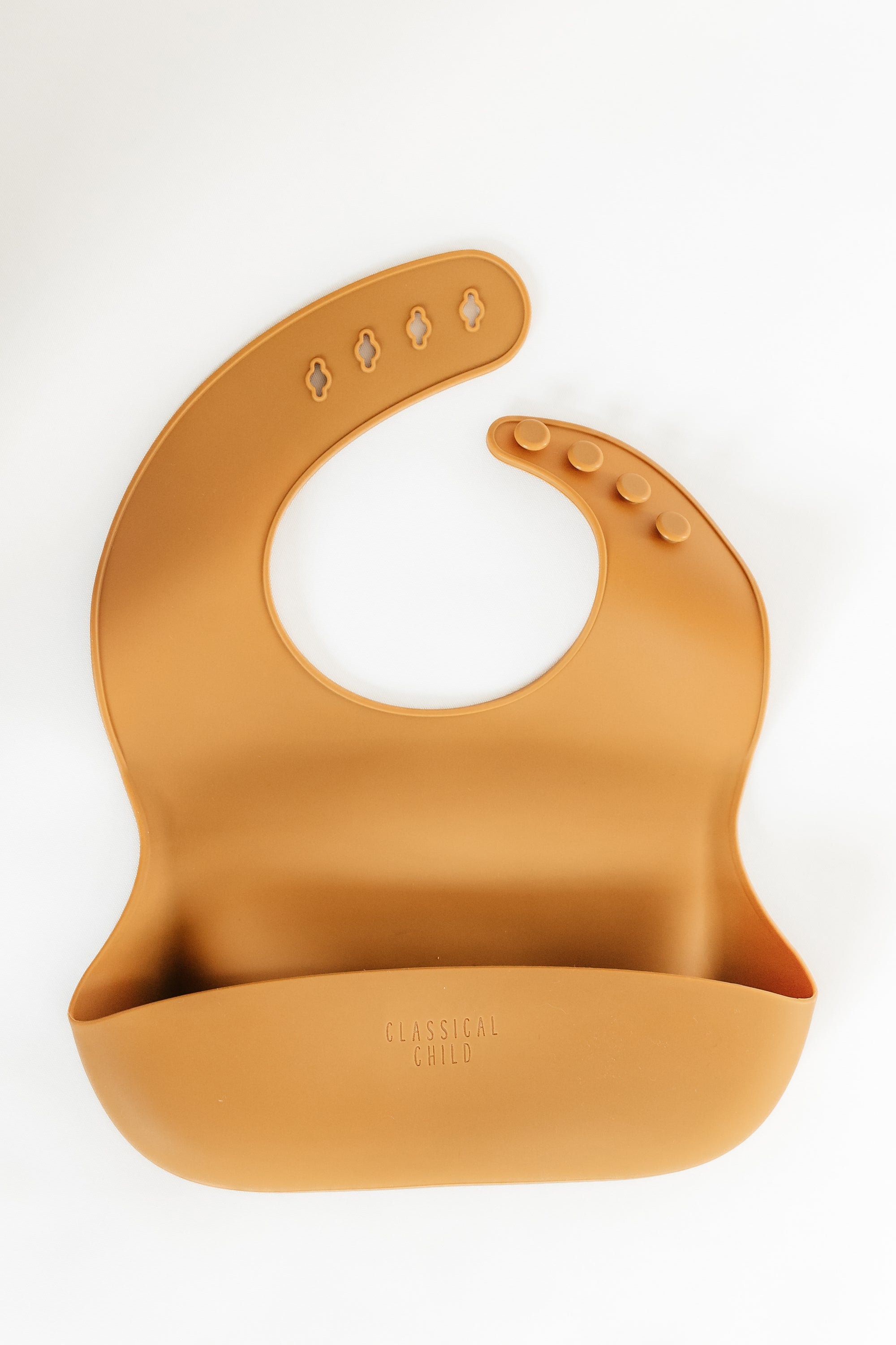 Ochre Silicone Bib