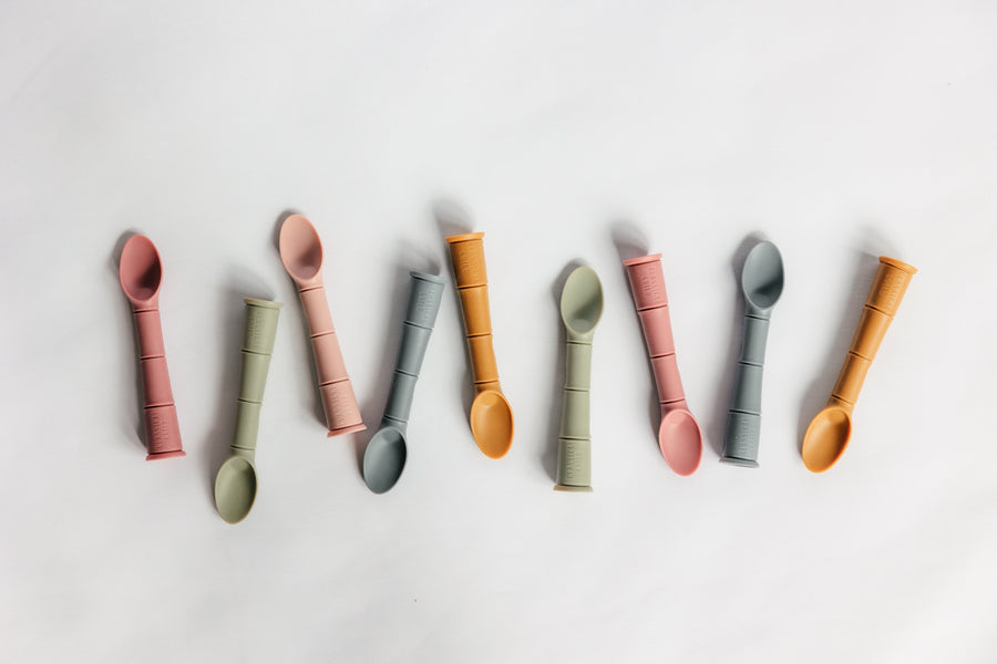 Sage Silicone Beginner Baby Spoon 2 Pack